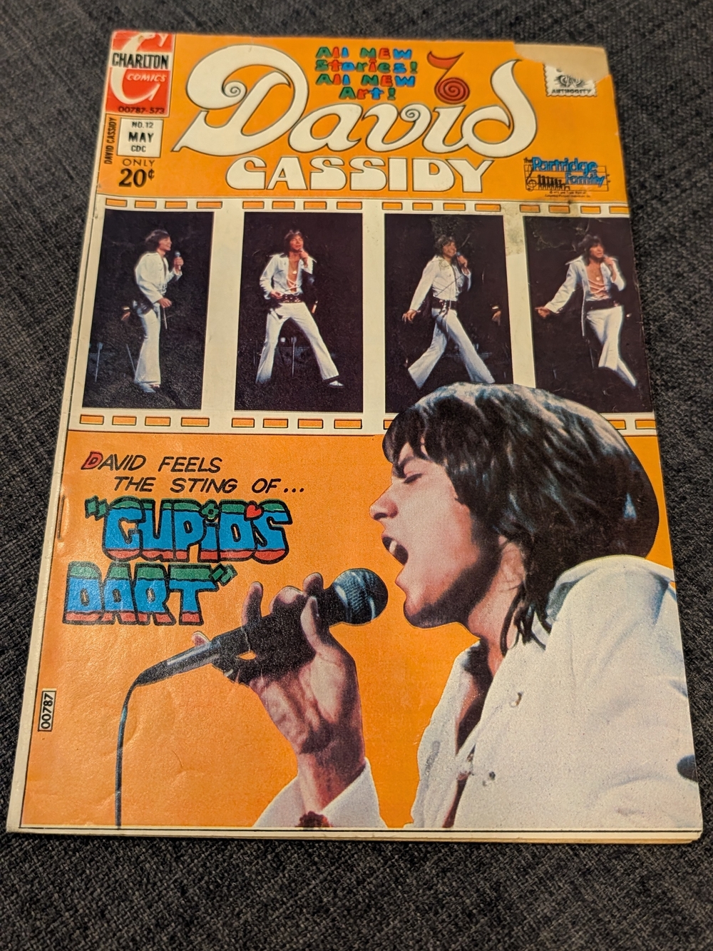 David Cassidy #12 May 1973 Vintage Comic Cupidโs Dart Partridge Family